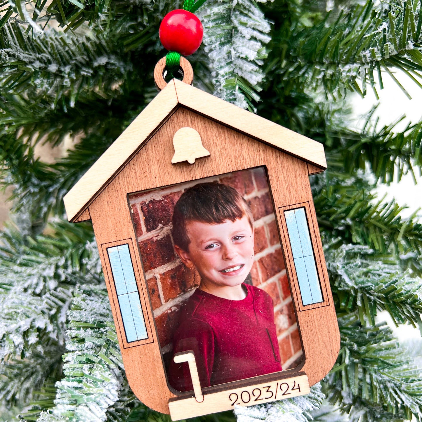 Schoolhouse Picture Ornament
