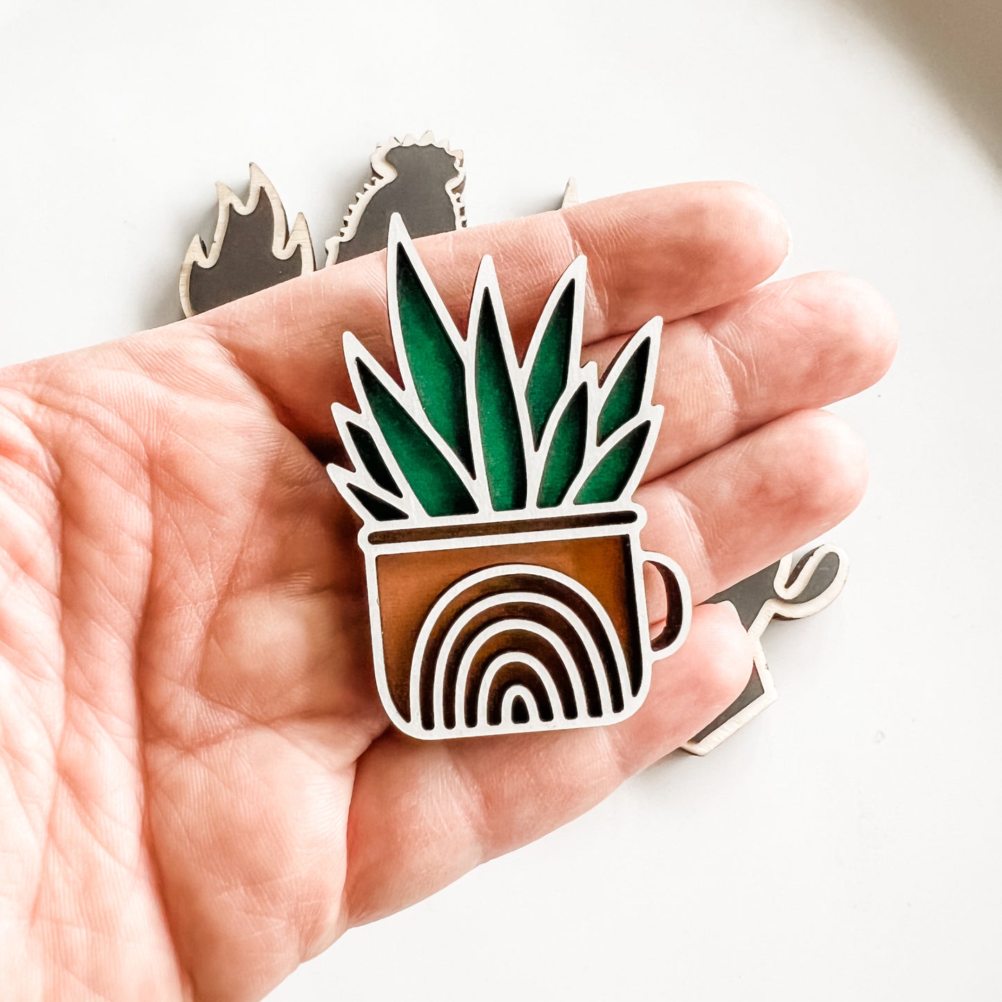 Mini Succulent Magnets