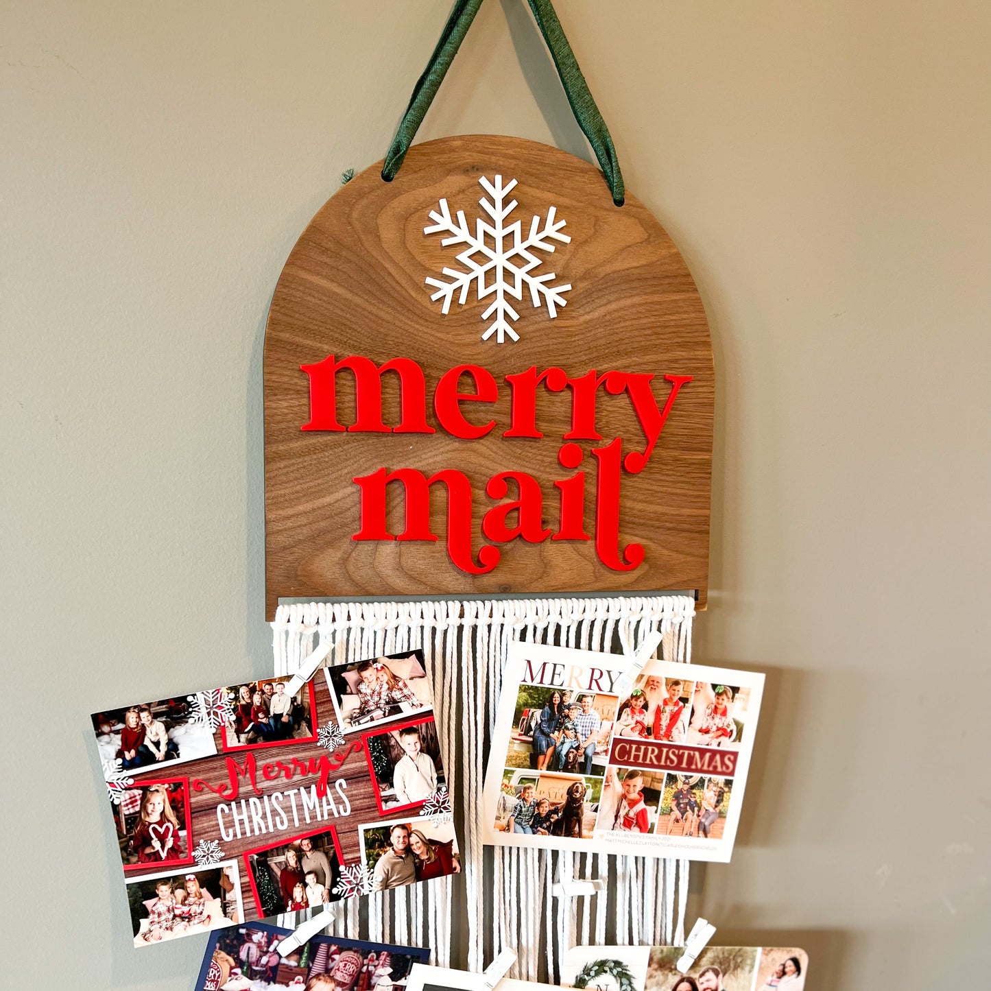 Merry Mail Holiday Card Holder