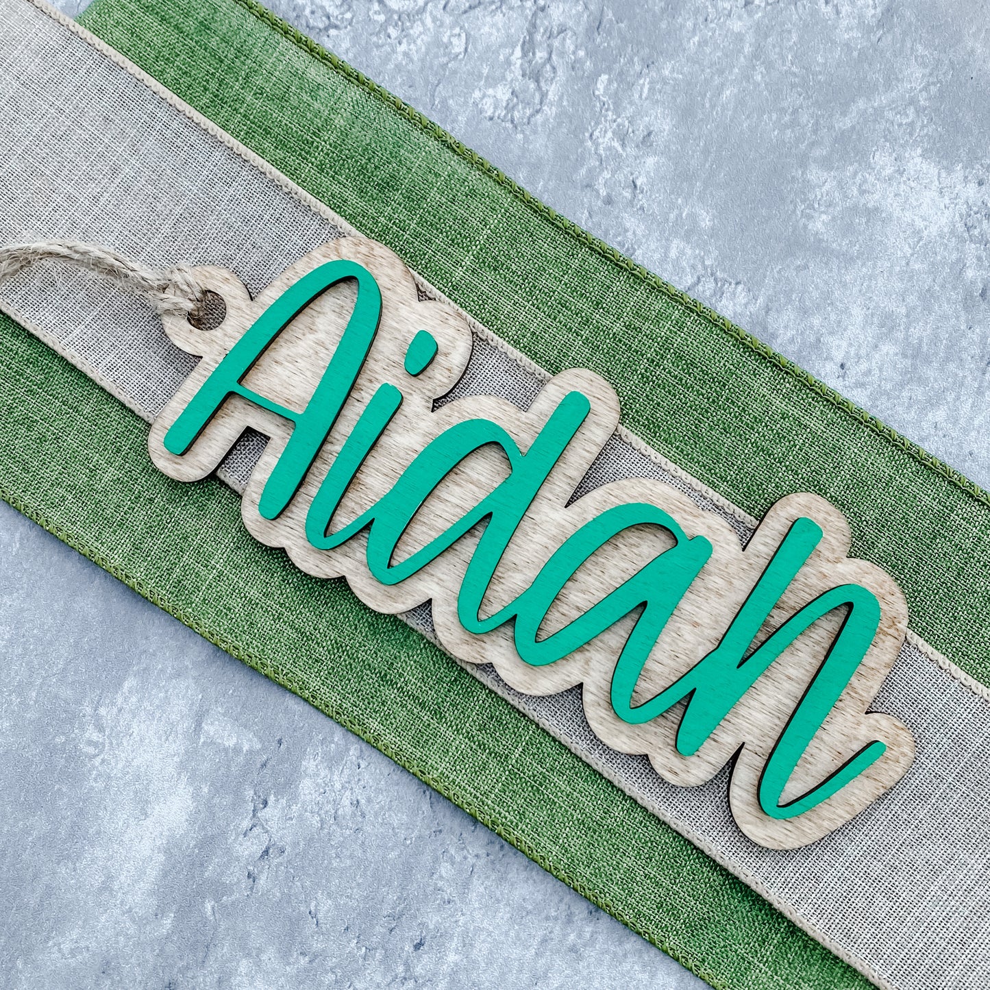 Wooden 3-D Stocking Tags or Ornaments