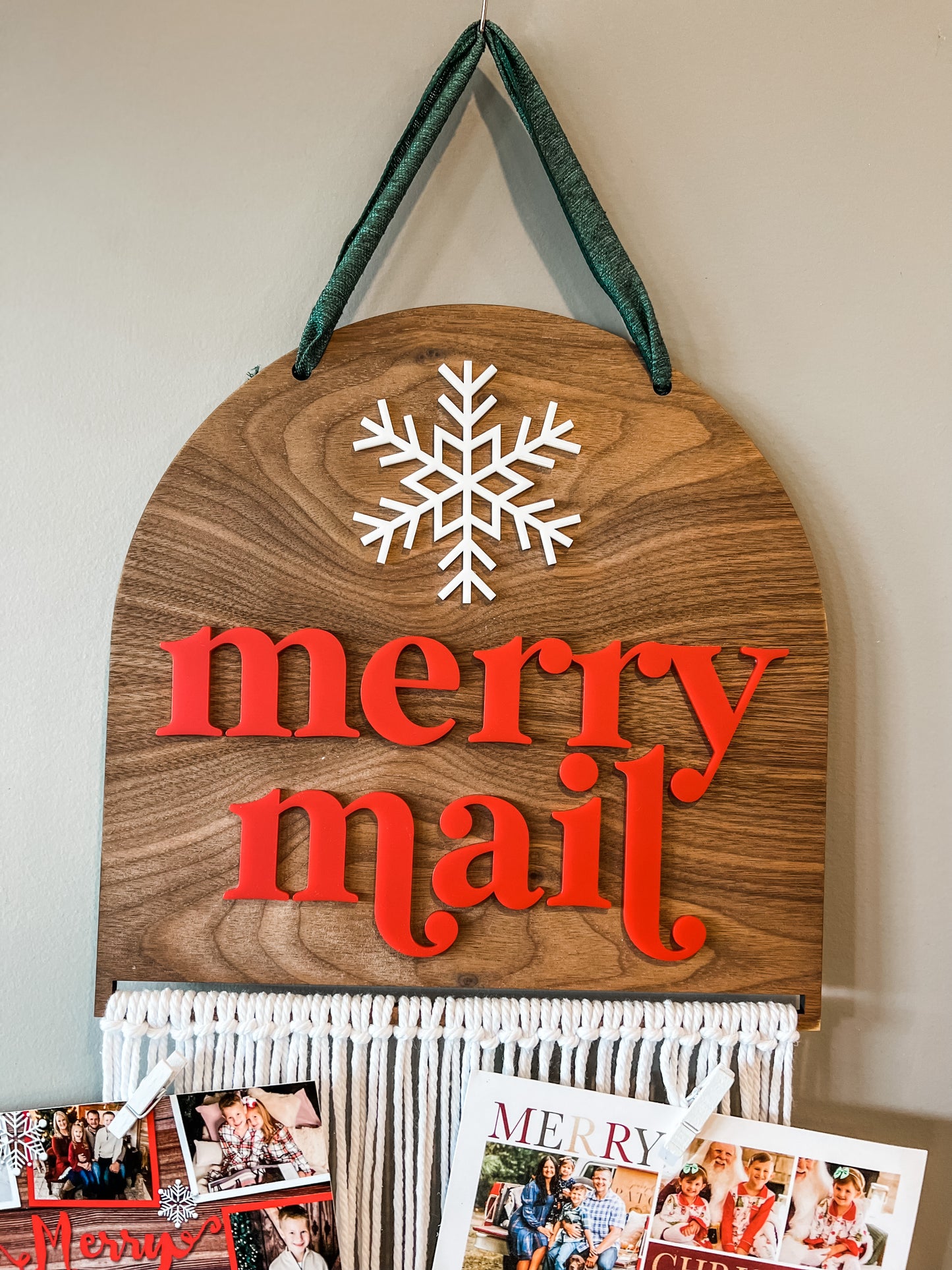 Merry Mail Holiday Card Holder